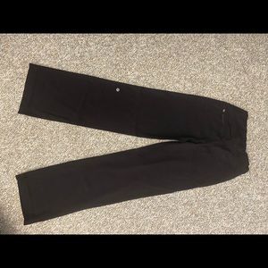 Lululemon classic pant. Size small.  Blk.  Drawstring waist. Back zip pocket.